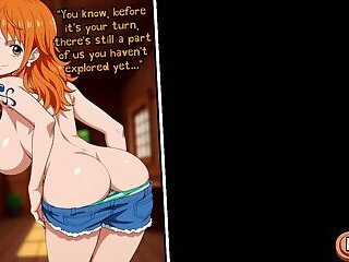 Two Booties - Fucking the Beautiful Nami and Robin from One Piece