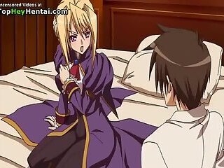 Lovely horny busty blonde gets fucked