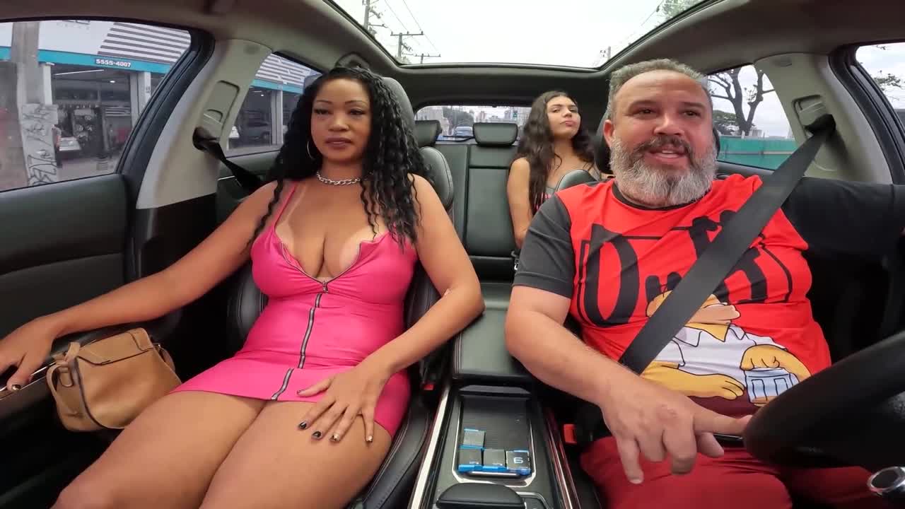 Ted's ride with new driver and Ted jumps back to fuck - Candy Brazil - Mariana Torres