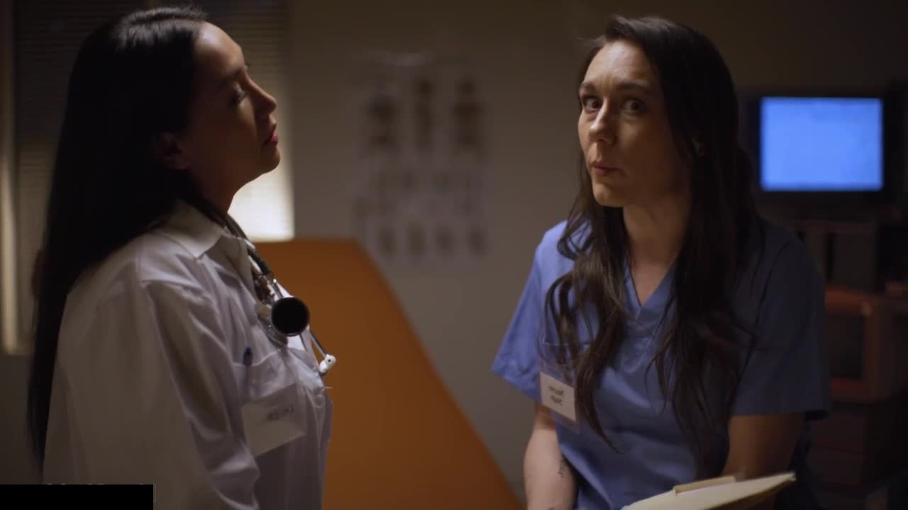 Lesbian Doctor And Nurse Has Intense Sex On Job Secretly - Vicki Chase | PornoXO